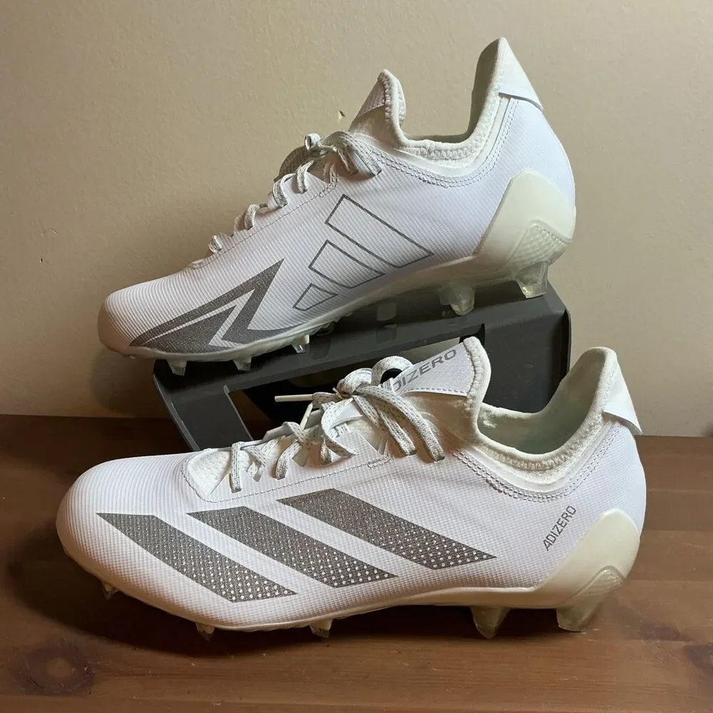 Adidas Adizero Electric 1 II Football Cleats White Silver IF1914 Men's Size 11